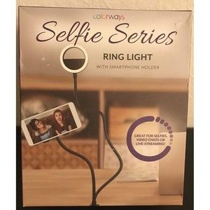 Selfie Series Ring Light With Smartphone Holder Great For Selfies Video Chats Or